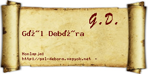 Gál Debóra névjegykártya